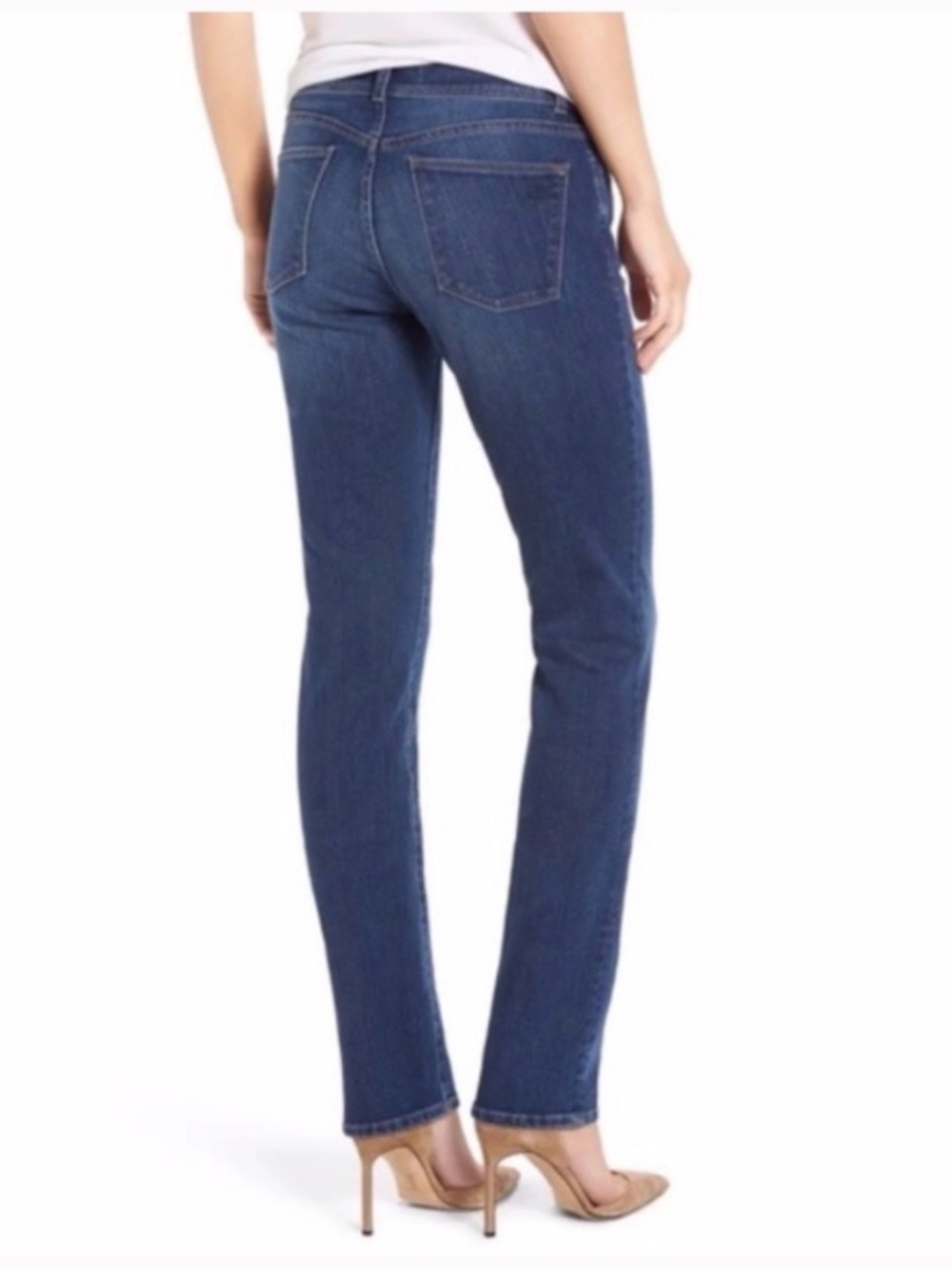DL1961 Women's Coco Curvy Straight Jeans in Dark Blue Denim